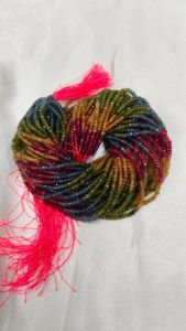 Multi sapphire Replica Agate Rondelle, 4x2mm, Multi colour