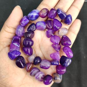 Navrabeads Dark Purple Nugget Beads 10mm