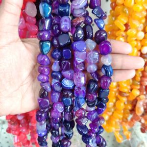 Navrabeads Dark Purple Nugget Beads 10mm