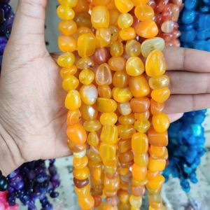 Navrabeads Brown Nugget Beads 10mm