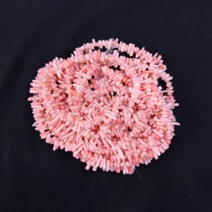 Navrabeads Taiwanese Bamboo Coral Chip Beads Dark Red – 15 Inch String | Organic Shape Beads for Jewellery Making