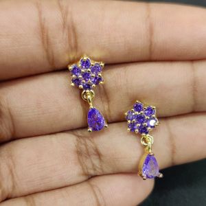 Elegant Pearl Drop Stud Earrings for Women | Gold Finish Floral Pearl Designer Party Wear Fashion Jewellery
