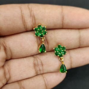 Elegant Pearl Drop Stud Earrings for Women | Gold Finish Floral Pearl Designer Party Wear Fashion Jewellery