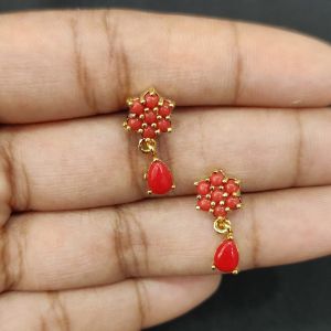Elegant Blue Crystal Drop Stud Earrings for Women
