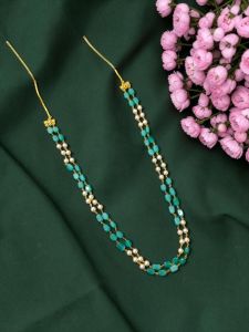 Swarovski Replica Pearl Necklace with Red colour Monalisa beads