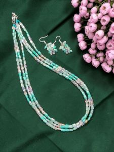 2-layer-taiwan-coral-necklace-antique-gold-cz-stud-set
