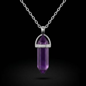 Navrabeads Purple Pencil Pendant Necklace for Women & Girls | Stainless Steel and Anti Tarnish |Trendy Gen Z Aesthetic Statement Chain Jewellery for Daily Wear, Layering & Gifting