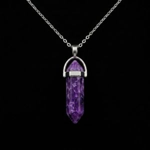 Navrabeads Malachite Pencil Pendant Necklace for Women & Girls | Stainless Steel and Anti Tarnish |Trendy Gen Z Aesthetic Statement Chain Jewellery for Daily Wear, Layering & Gifting