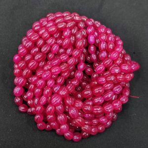 Navrabeads Premium Carved Quartz Gemstone Beads 7x9mm – 14 Inch String (Approx 45–50 Beads) | Jewellery Making Beads for DIY Bracelets & Necklaces