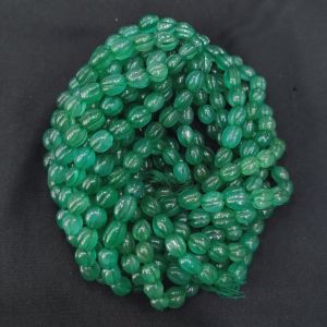 Navrabeads Premium Carved Quartz Gemstone Beads 7x9mm – 14 Inch String (Approx 45–50 Beads) | Jewellery Making Beads for DIY Bracelets & Necklaces
