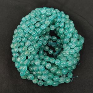Navrabeads Premium Carved Quartz Gemstone Beads 7x9mm – 14 Inch String (Approx 45–50 Beads) | Jewellery Making Beads for DIY Bracelets & Necklaces