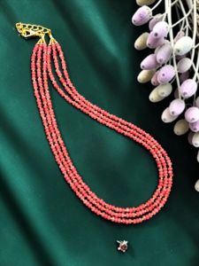 Elegant Purple Agate Beads Necklace with Antique Gold Spacers 20 Inches for Women | Designer Party Wear Statement Jewellery