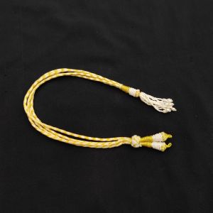 Back Rope (Adjustable), Gold Dori With Pearl Tassels