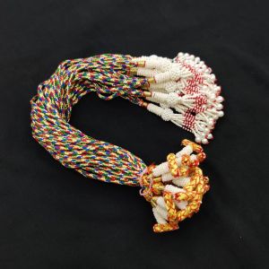 1 Piece Handmade Multi Colour Dori for 3 Layer & 5 Layer Necklaces with Bead Tassels, Adjustable Jewellery Cord, Necklace Making Accessory