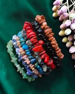 Gemstone Chip Bracelet, Sandstone