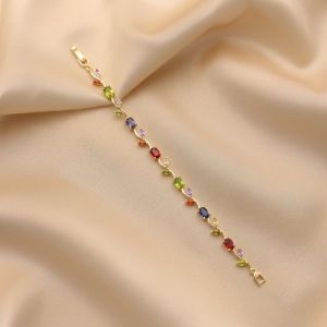 Navrabeads Trending Tulip Bracelet – Multicolour Stainless Steel | Fade-Resistant Fashion Bracelet for Women & Girls | 7 Inches