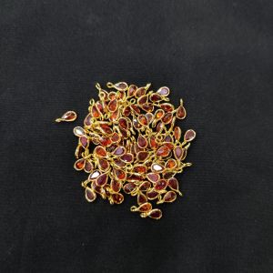 Navrabeads Zircon Drops Orange – Pack of 10 Pieces | Sparkling Jewellery Making Charms for Earrings, Necklaces & DIY Crafts