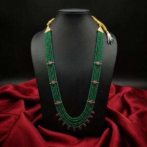 Monalisa Beads with Japanese Bead Choker Necklace, 16 Inch Elegant Designer Choker for Women, Party Wear, Festive & Ethnic Jewellery
