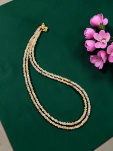 2 Layer Agate Necklace,Yellow