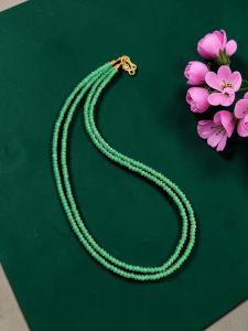 2 Layer Agate Necklace,Sea Green