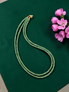 2 Layer Agate Necklace, Green