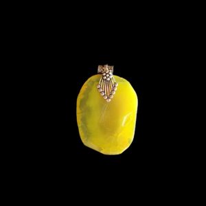 2.5" to 3" Natural Agate Slice Pendant, Silver Finish, sold by 1 Pc