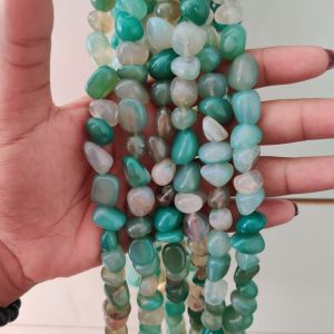 Navrabeads Light Green Nugget Beads 10mm | Premium Irregular Shape Beads for Jewellery Making, Designer Beads for Necklaces, Bracelets & DIY Craft Designs