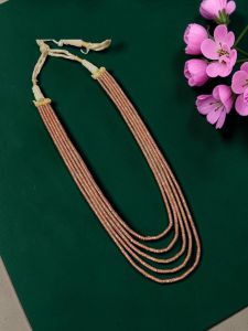 Navrabeads Zircone Stone 5 Layer Necklace – 24 Inch
