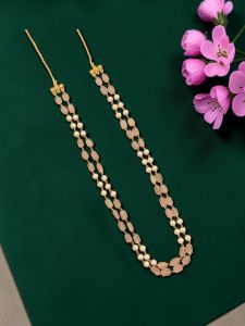 Swarovski Replica Pearl Necklace with Red colour Monalisa beads