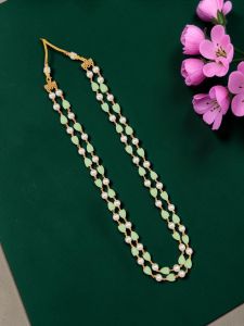 Navrabeads Tulip Necklace with Swarovski Pearl