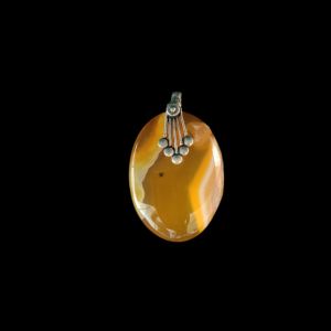 Natural Lace Agate Pendant for Women, Elegant Semi Precious Stone Pendant