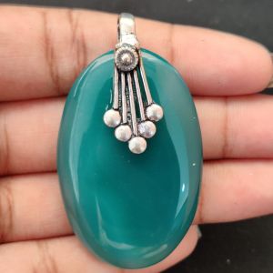 Natural Lace Agate Pendant for Women, Elegant Semi Precious Stone Pendant, Handmade Statement Jewellery for Daily Wear, Special Occasions & Gifting