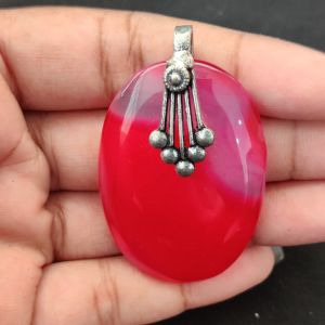 Natural Lace Agate Pendant for Women, Elegant Semi Precious Stone Pendant, Handmade Statement Jewellery for Daily Wear, Special Occasions & Gifting