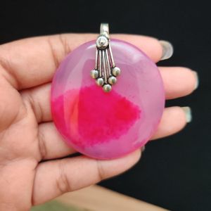 Natural Lace Agate Pendant for Women, Elegant Semi Precious Stone Pendant, Handmade Statement Jewellery for Daily Wear, Special Occasions & Gifting