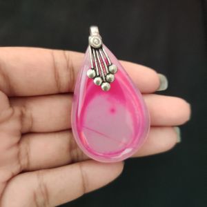 Natural Lace Agate Pendant for Women, Elegant Semi Precious Stone Pendant, Handmade Statement Jewellery for Daily Wear, Special Occasions & Gifting
