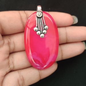 Natural Lace Agate Pendant for Women, Elegant Semi Precious Stone Pendant, Handmade Statement Jewellery for Daily Wear, Special Occasions & Gifting