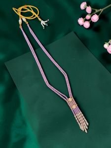 Navrabeads Meenakshi Multicolour Enamel Pendant with Pearl & Agate Loraels Necklace