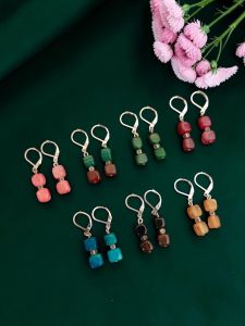 Pack of 4 glass beads earrings
