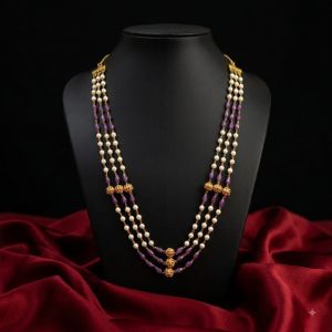 
Navrabeads Swarovski Replica Pearls with Quartz Beads Choker | Jewellery Styling Choker
