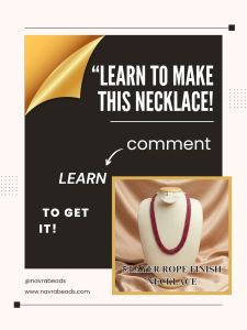 How to Finish a 5 Layer necklace Using Back Rope ?
