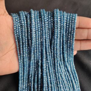 Navrabeads Dusty Lavender Cubic Zirconia Beads String 2x3mm – Premium CZ Faceted Crystal Spacer Beads, 14 Inch Strand, 135 Beads for Jewelry Making, Bracelet, Necklace & Earring Design