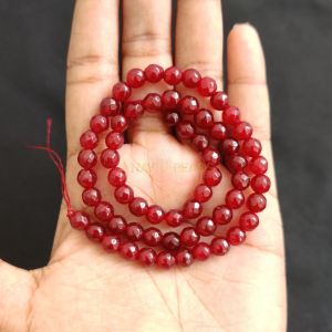 Agate Beads, Round, 6mm,Pinkish Maroon