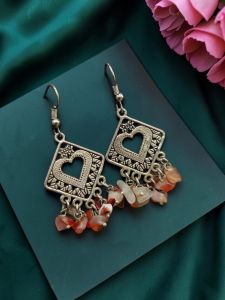 Navrabeads Pearl Earrings with Silver finish 