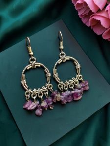 Navrabeads Pearl Earrings with Silver finish 