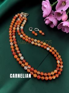 Gemstone Neklace , Peach Moonstone             
