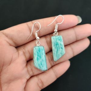 Navrabeads Gemstone Hook Earrings | Elegant Dangle Earrings for Women