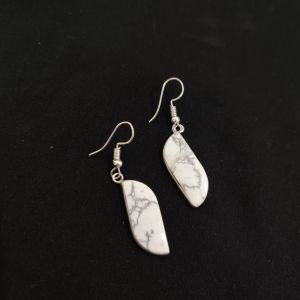 Navrabeads Gemstone Hook Earrings | Elegant Dangle Earrings for Women