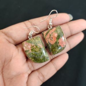 Navrabeads Gemstone Hook Earrings | Elegant Dangle Earrings for Women