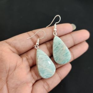 Navrabeads Gemstone Hook Earrings | Elegant Dangle Earrings for Women