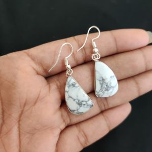 Navrabeads Gemstone Hook Earrings | Elegant Dangle Earrings for Women